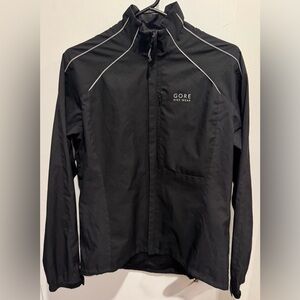 Gore Bike Wear windstopper active shell women black mesh cycling running rain M